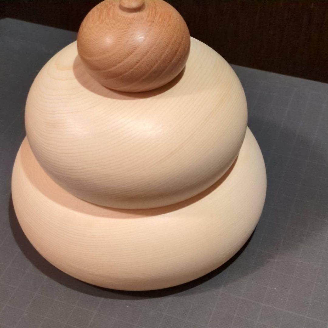 木製鏡餅　ヒバ　ケヤキ128