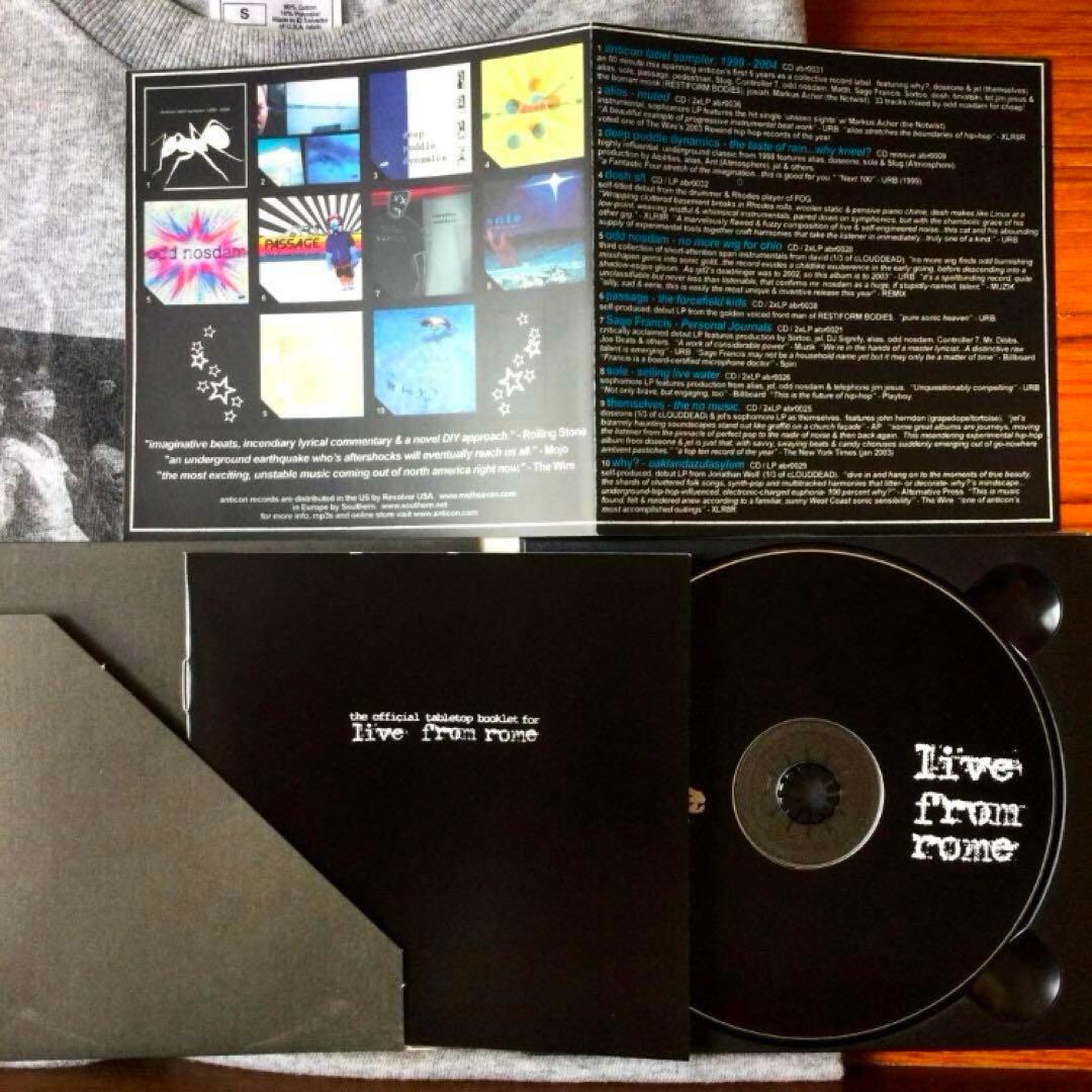 Sole / Live From Rome ヴィンテージTシャツ + CD