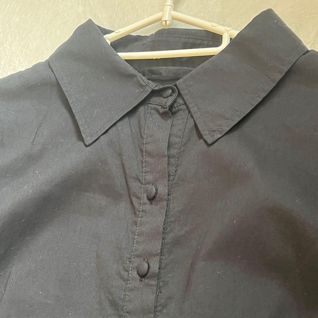 タグ付 FENNEL ロングワンピース フレア 黒 9号 綿100％ 上品 清楚