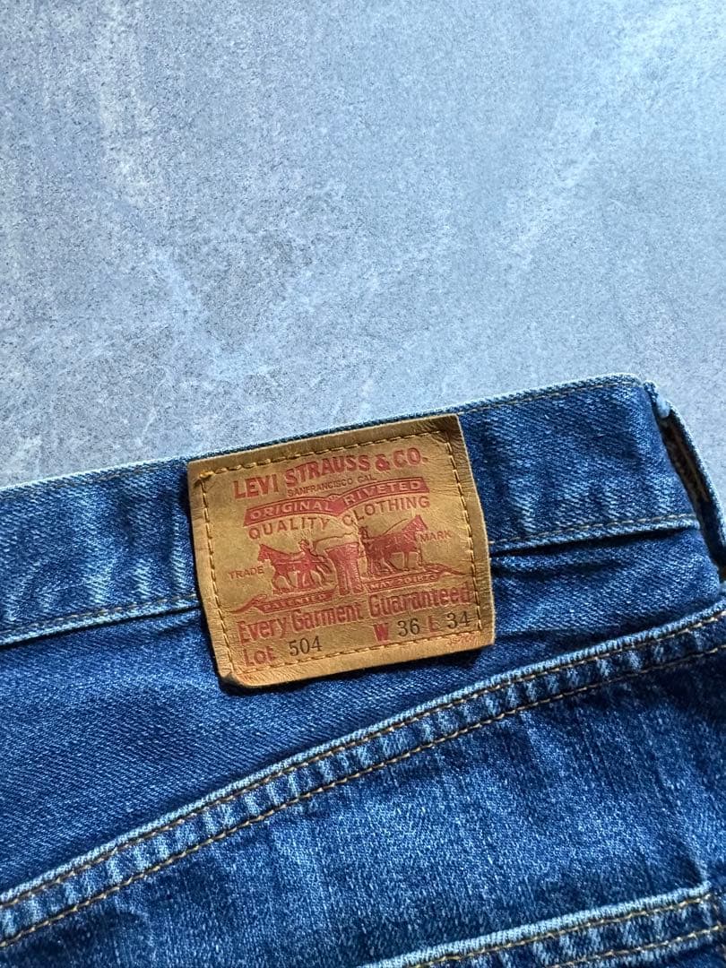 00s LEVI’S 504 baggy denim pants W36