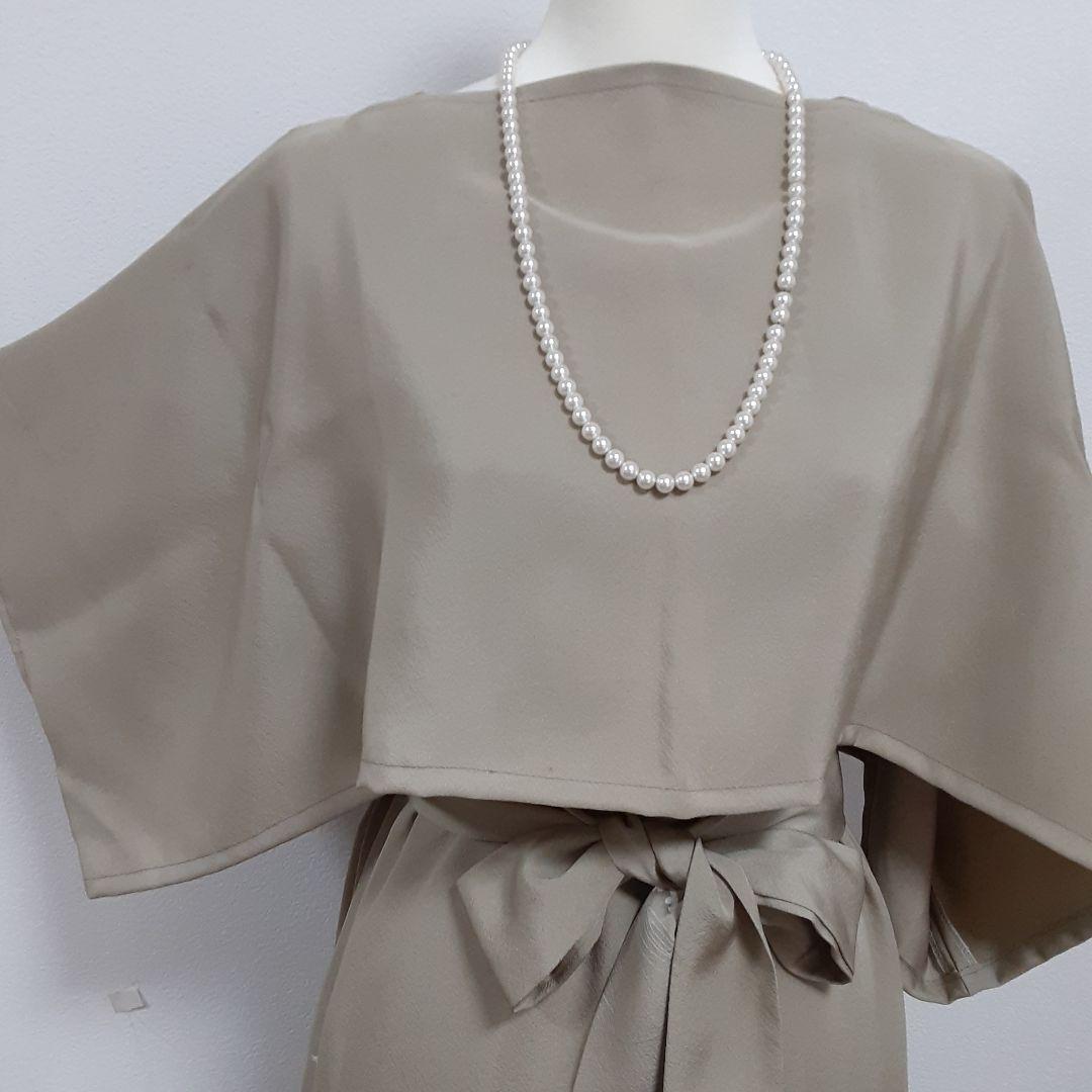 リメイク着物ロングワンピースボレロ付き正絹Ｌ作家物色留袖