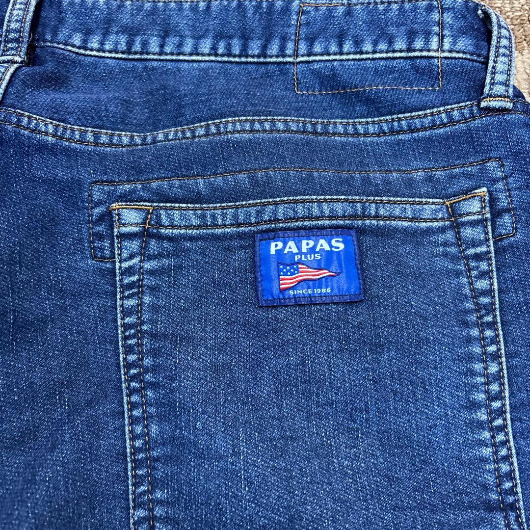 papas➕ ダークブルーデニムパンツ