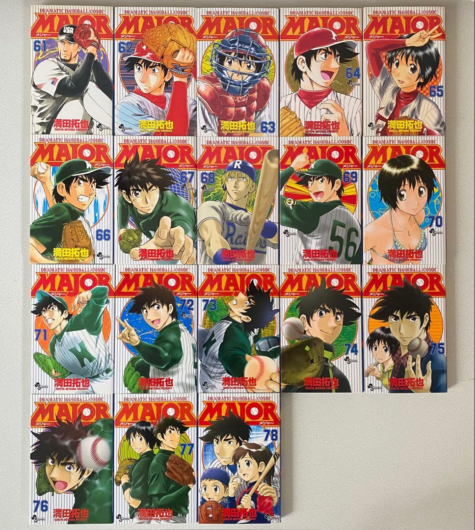 MAJOR メジャー 1～78巻［全巻］＋メジャーセカンド1〜18巻まで全96冊