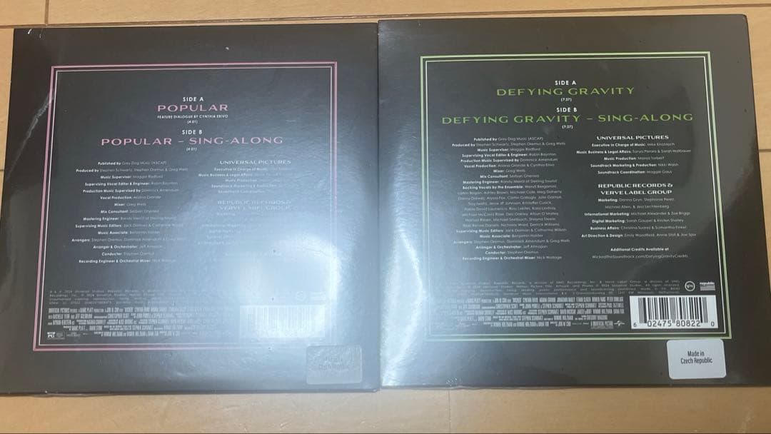 wicked シングル7インチレコード2枚セット