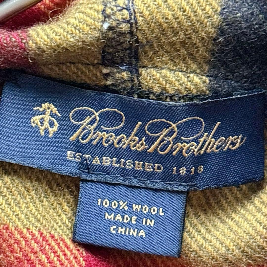 ※専用　　　　美品✨Brooks Brothers チェック柄 ウール ポンチョ