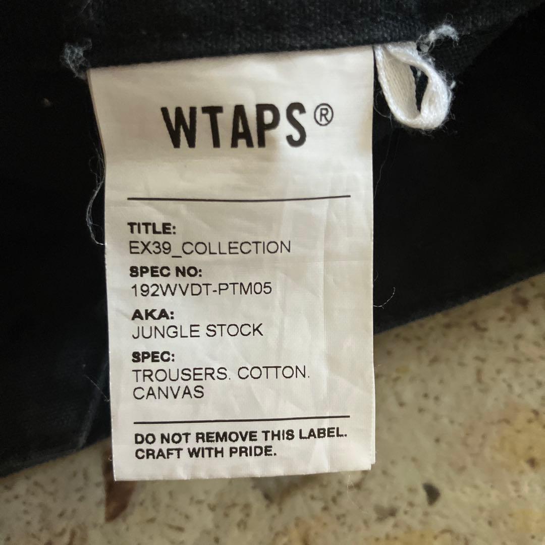WTAPS ブラック カーゴパンツ 19AW 01 JUNGLE STOCK