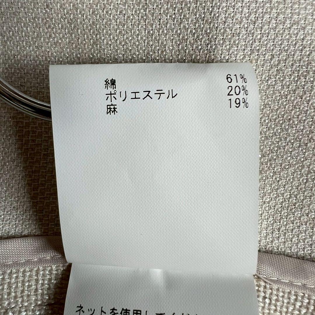 ANAYI 23SS リネンブライトクロステーラードジレ ナチュラル 38