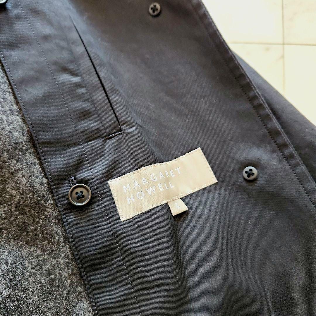 美品 定価7万 マーガレットハウエル コットンギャバジン コート 黒 ライナー付