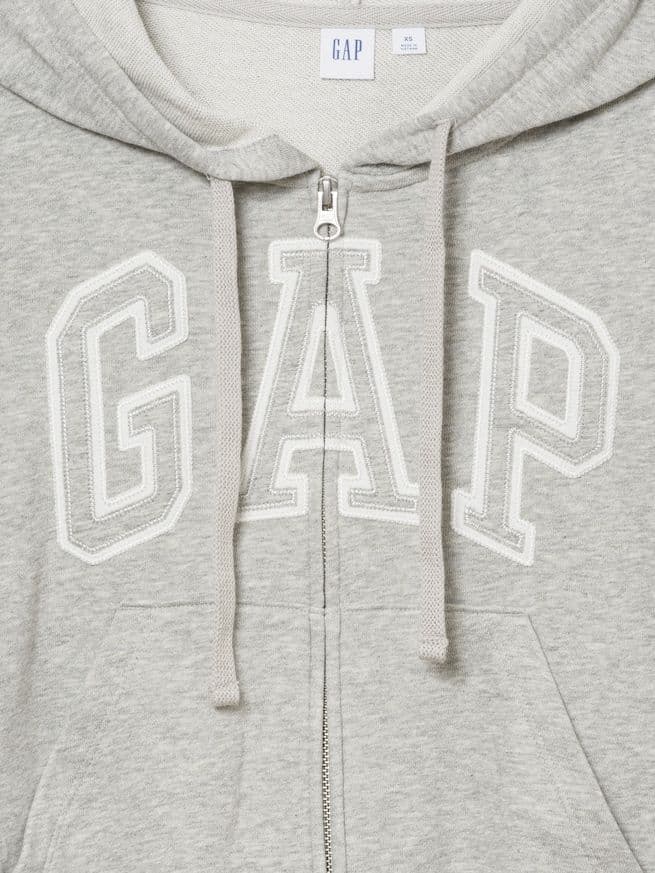 GAP グレー ジップアップパーカー M