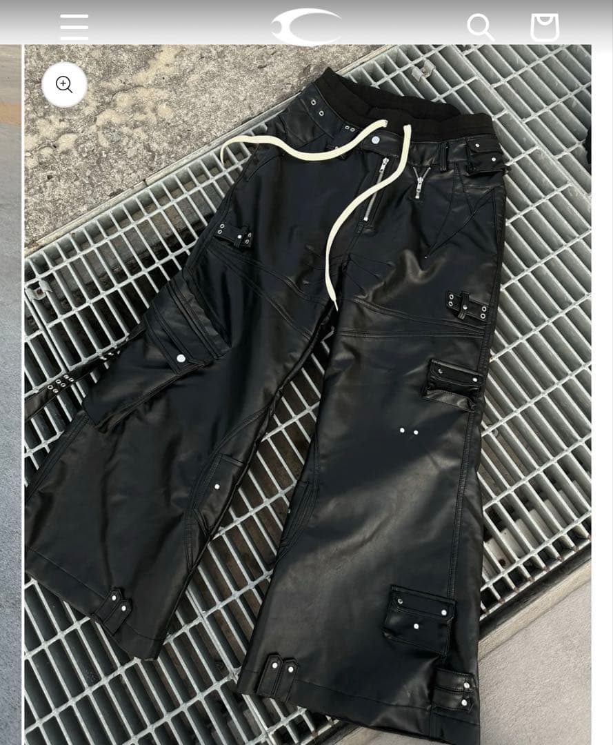 パンツ cozy worldwide LEATHER CARGO PANTS