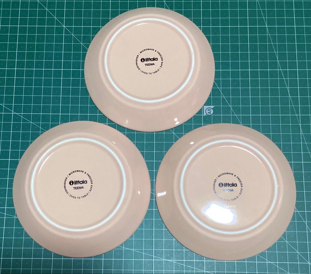 イッタラ　プレート　ティーマ　ティーミ　パウダー　各3枚×3サイズ