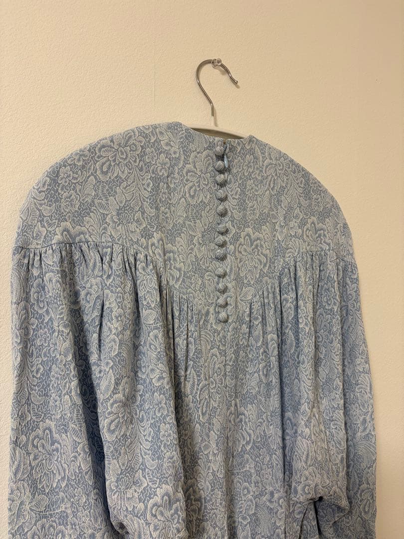 専用Floral Pattern Rayon Jacquard Dress