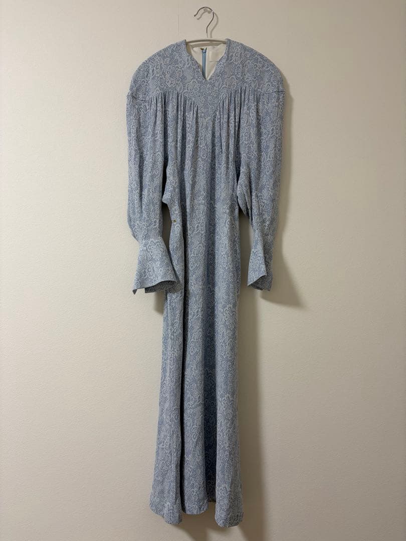 専用Floral Pattern Rayon Jacquard Dress