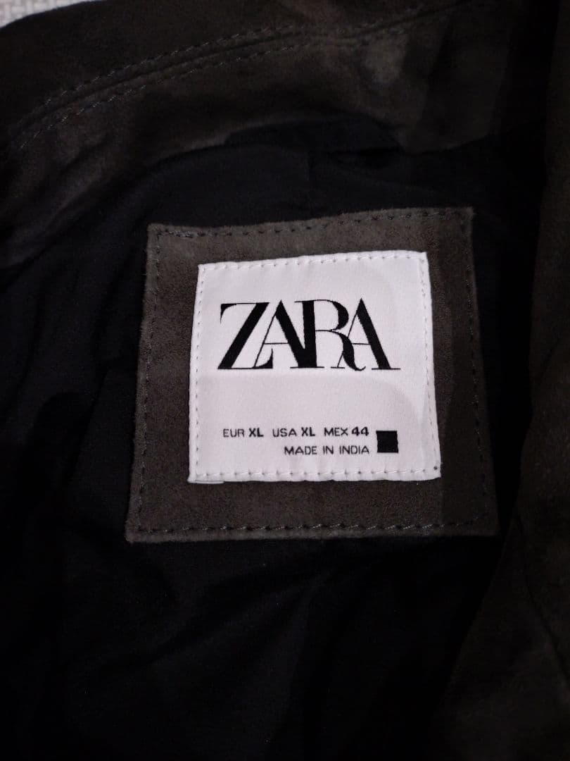 ZARA スエード ジャケット ブルゾン XL グレー