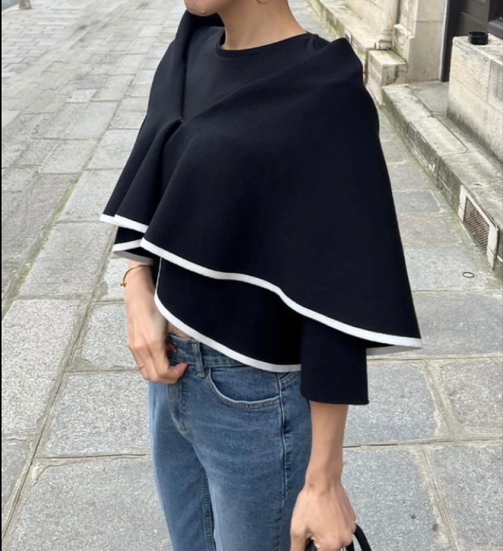 ショール風ニットカーディガン　JENNE