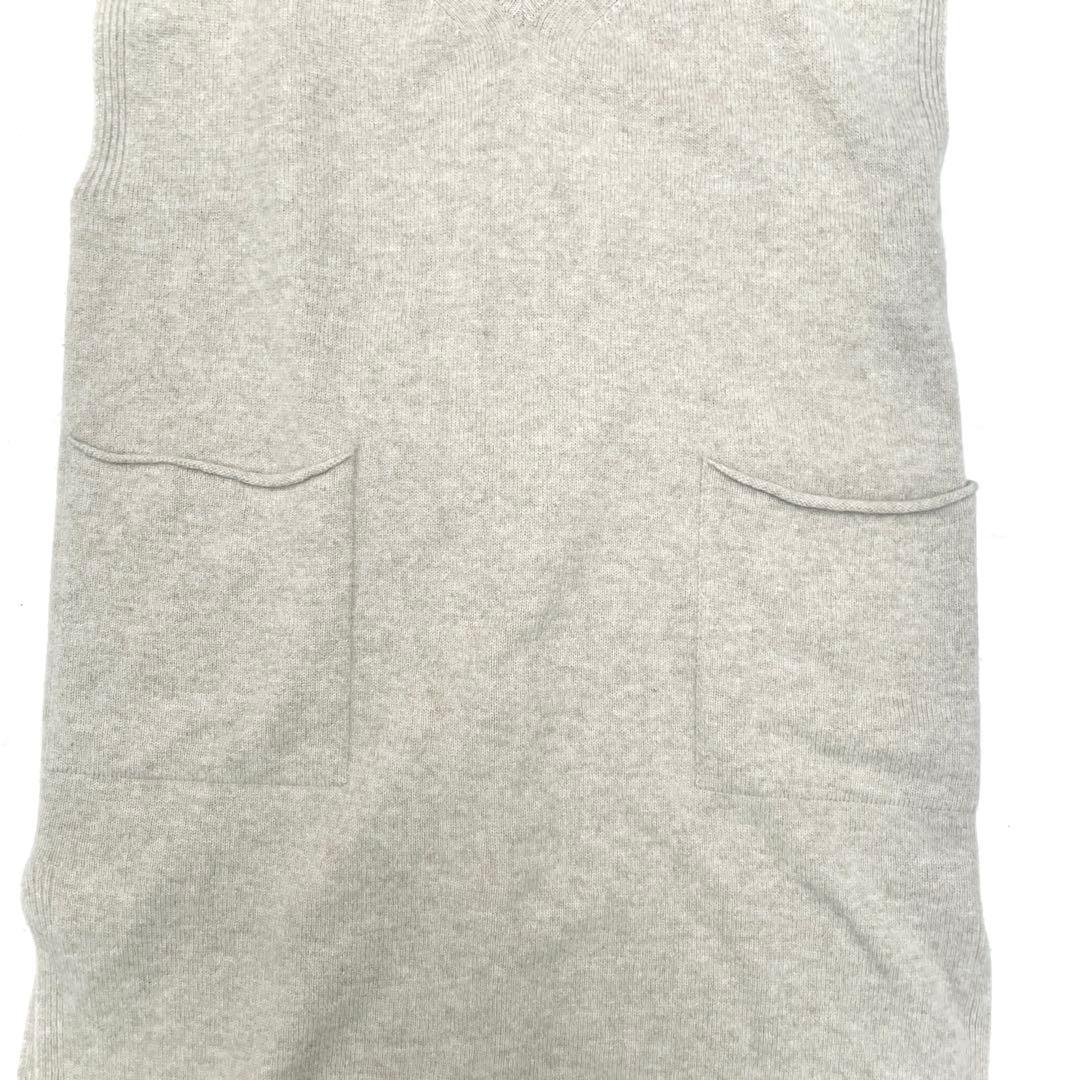 美品 IENA イエナ カシミヤ混 Vネック ロングニットベスト ジレ