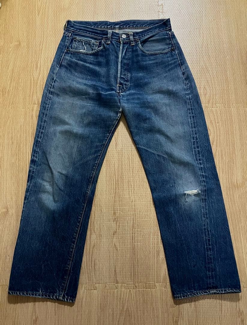 リーバイス 501XX 移行 前期 初期BIG E Vステ ズレカン デニム