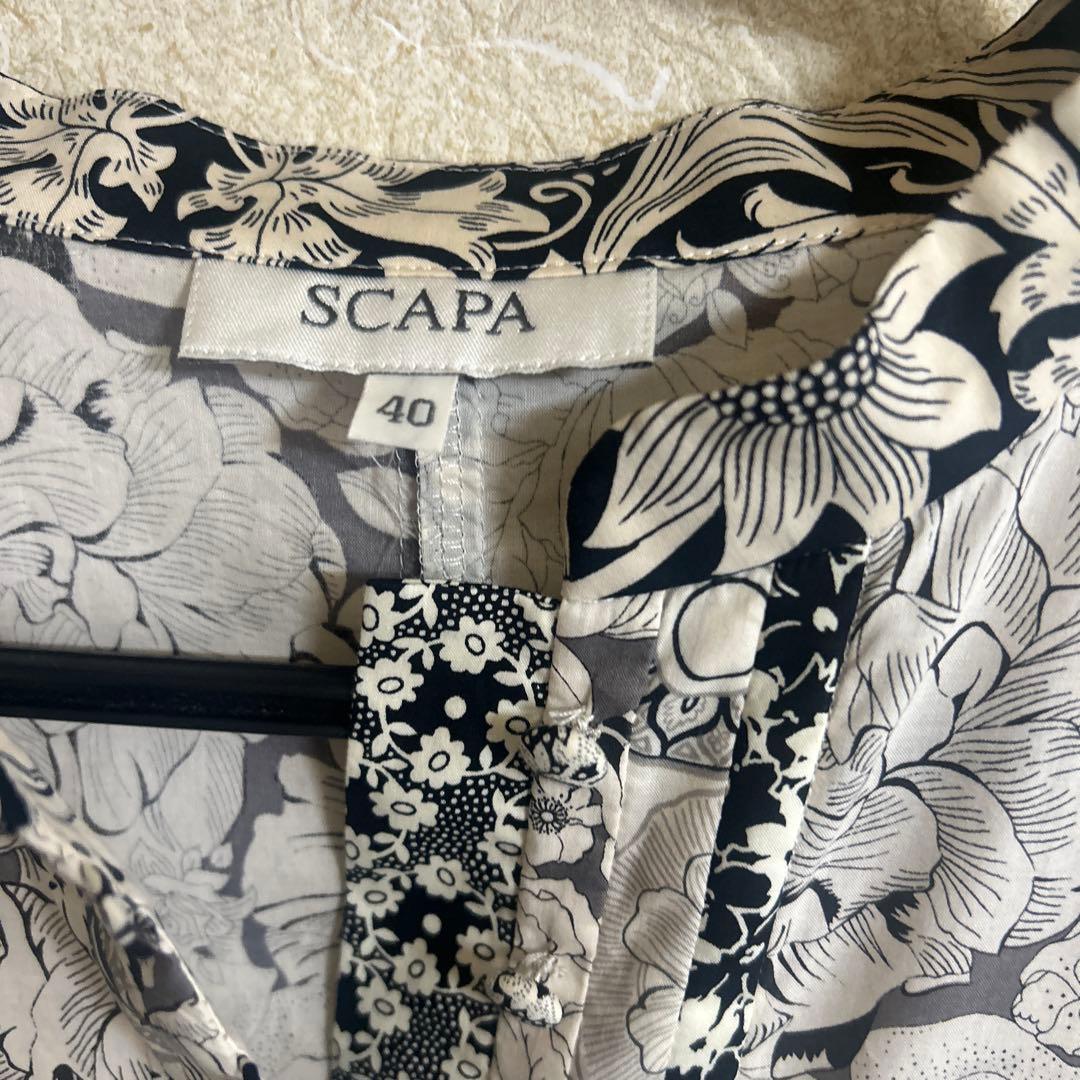 ひよどり❗️SCAPA リバティ　パッチワーク　ワンピース