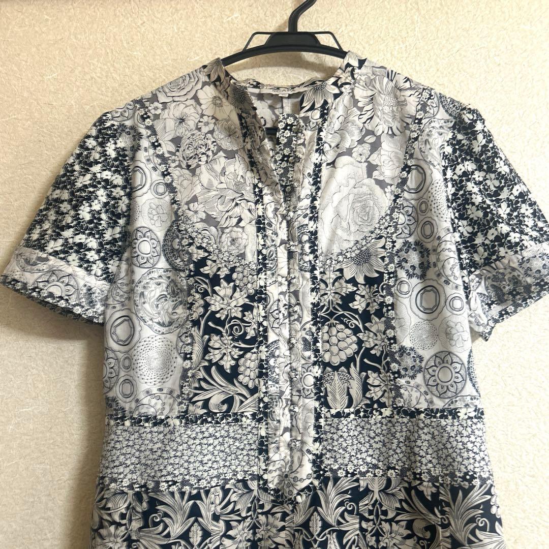 ひよどり❗️SCAPA リバティ　パッチワーク　ワンピース