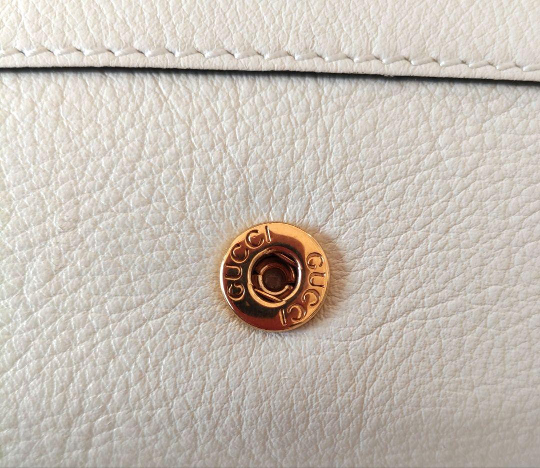 GUCCグッチIマーモントバンブーレザーキーケース牛革キーホルダーGGマーク牛皮