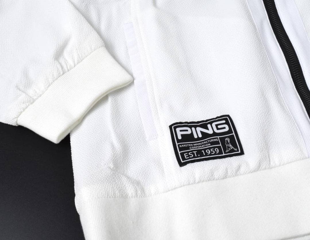 未使用 PING ピン クールマックス ライトブルゾン L レディース 白