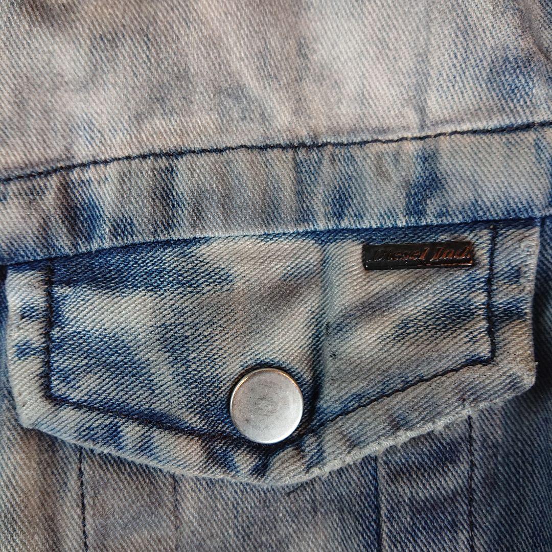 ★ Diesel ★ ディーゼル メンズ 長袖デニムジャケット ダメージ加工