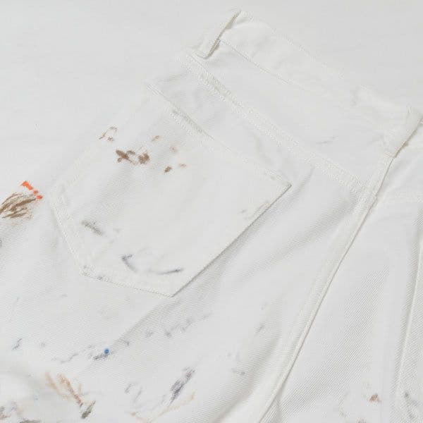 パンツ HARD TWIST DENIM HAND PAINTED 5P PANTS