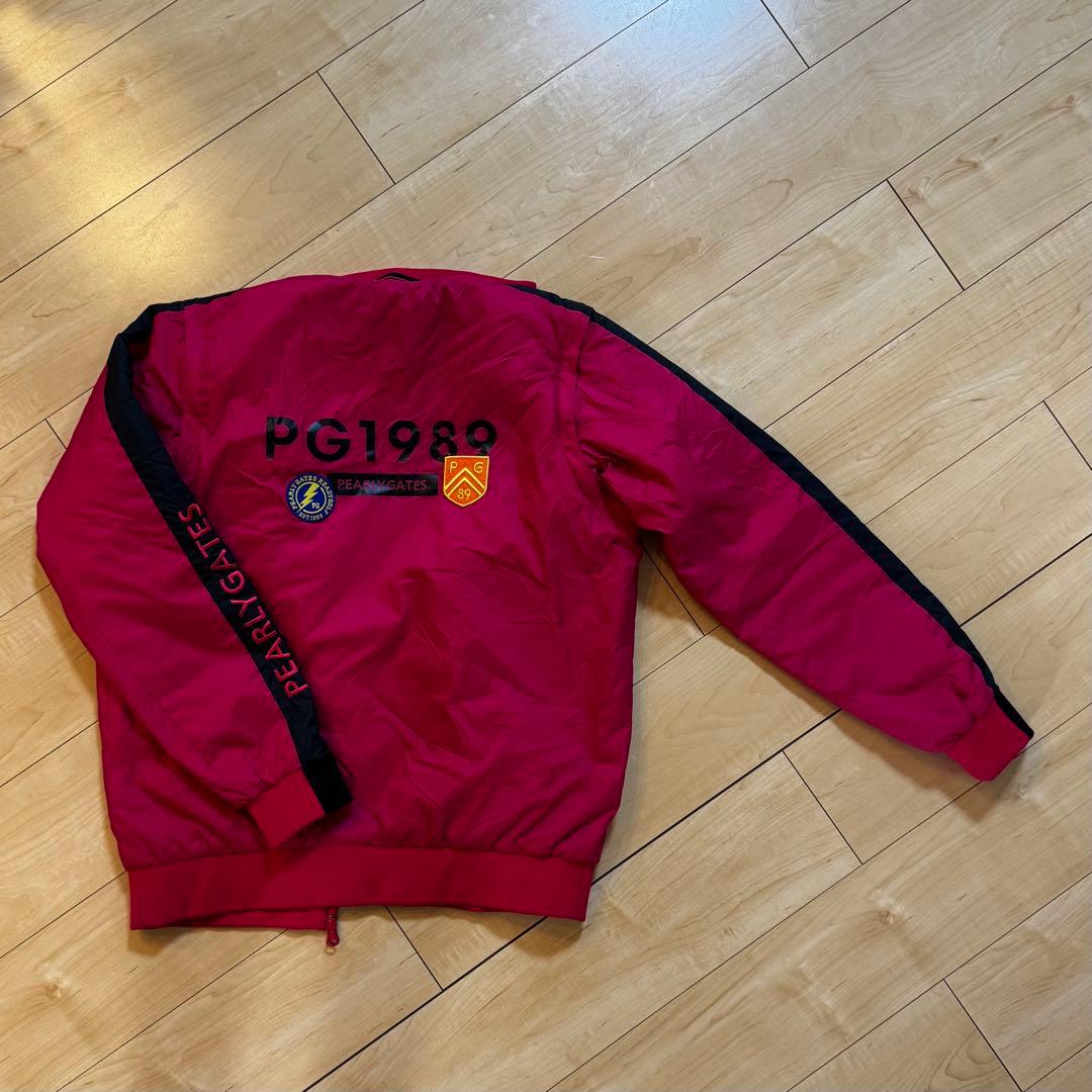 【美品】マルチワッペンデザイン★リバーシ中綿シャカブルゾン