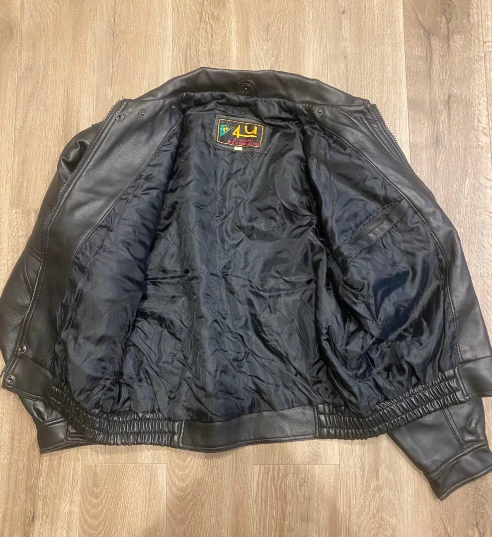 A-2 フライトレザージャケット 本革 90s vintage 羊革 短丈