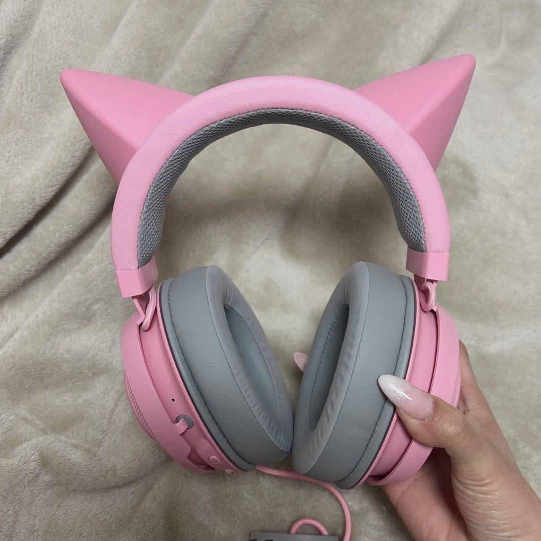 ヘッドホン Razer Kraken Kitty Quartz Pink RZ04