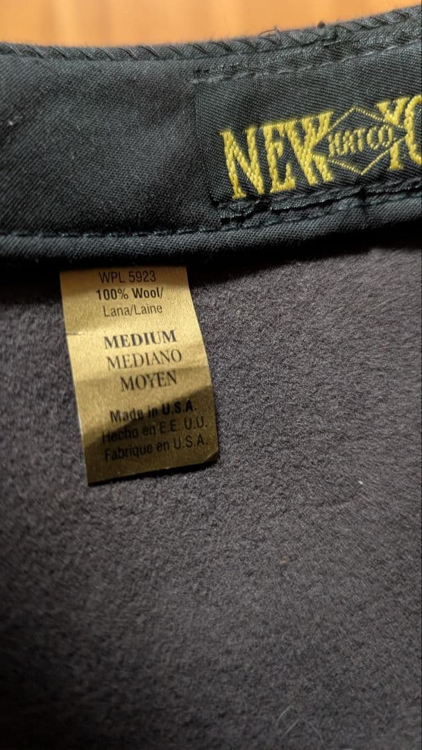 ★USA製 NEW YORK HAT フラットブリム フェドラハット M