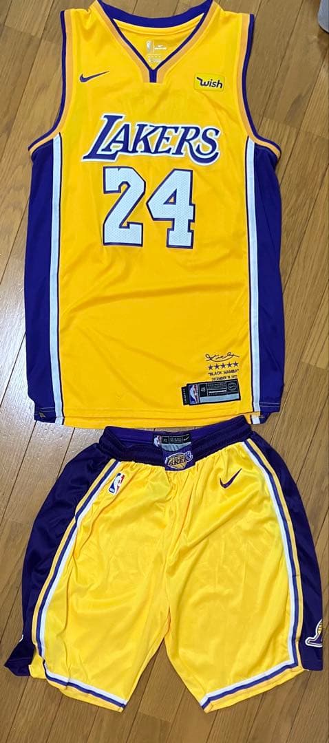 コービーブライアントLakers 24番 Nike ユニフォーム　上下セット