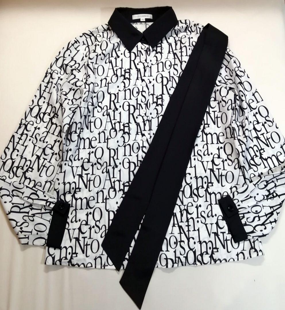 【極美品28600円】ナラカミーチェ35周年♦春物✨レタリングプリントボウタイ