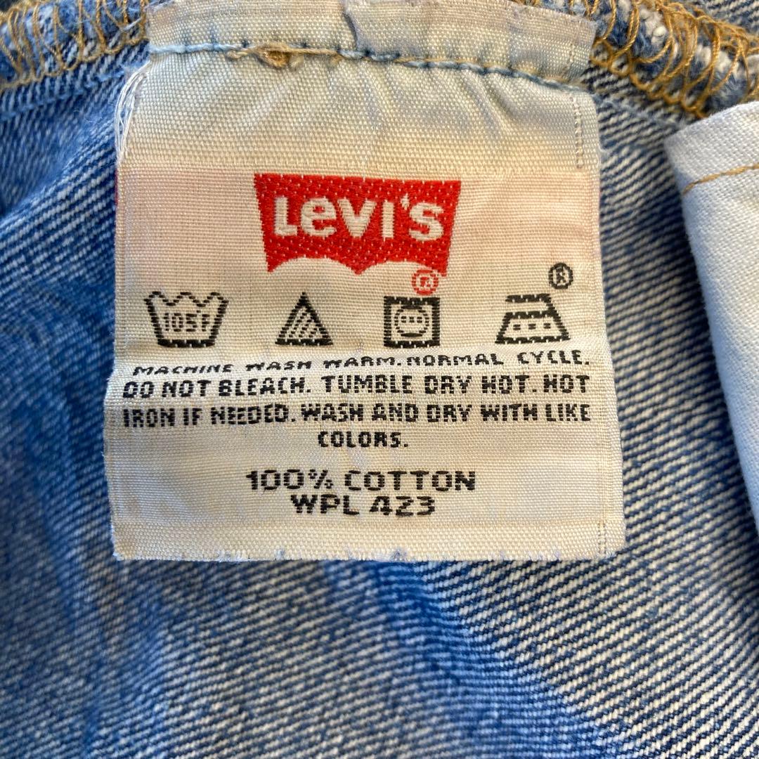 ★送料無料★Levis501★濃紺インディゴ ダメージリペア 鬼ヒゲ★W38