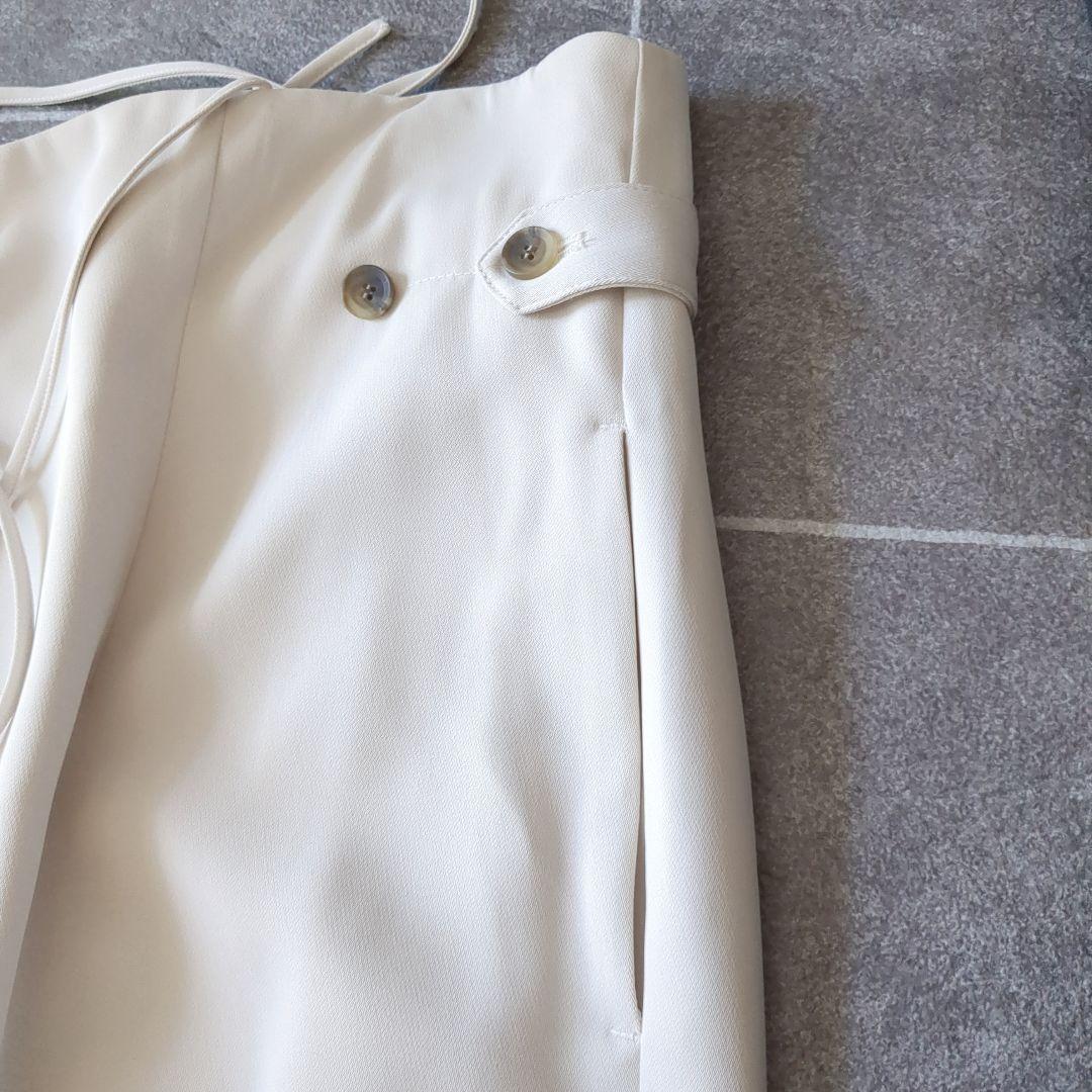 新品♥ビアズリー《LIVETART》トロミ２WAYスカート◆洗える　ベージュ