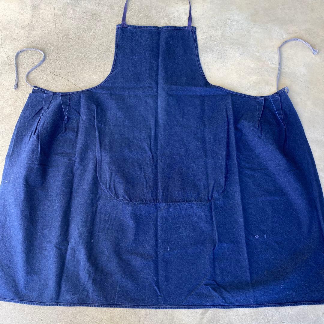 専用40s France vintage apron インディゴ染め