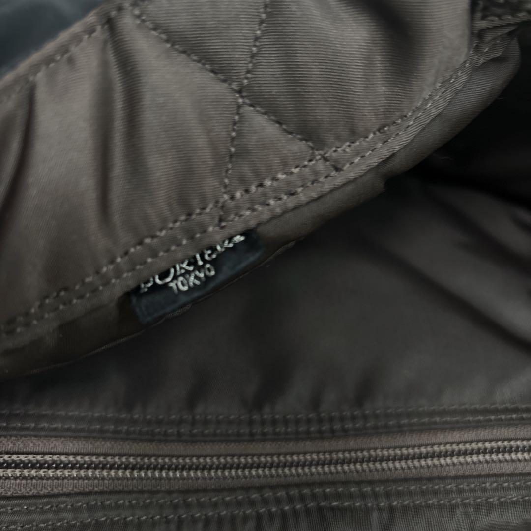 ポーター PORTER クリーム トートバッグ 黒 ブラック ナイロン A4