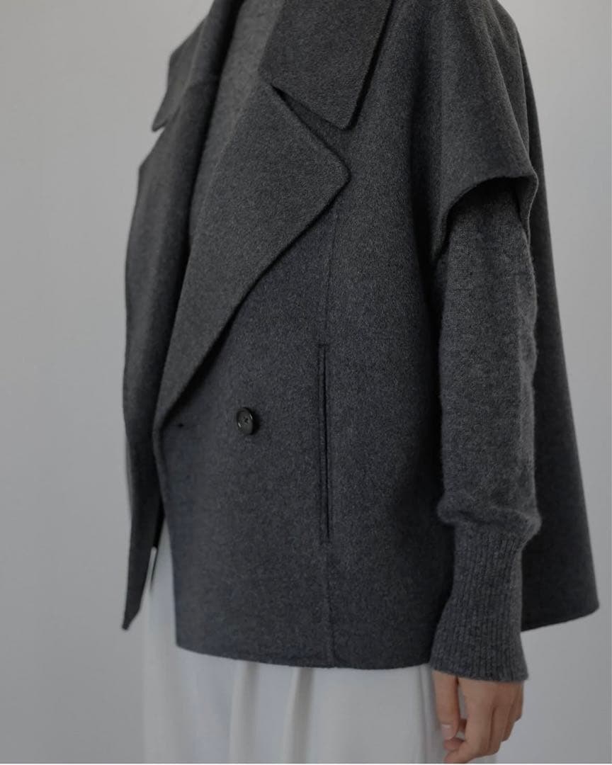 ナエ　Na.e Standard Wool Vest チャコール ウールベスト