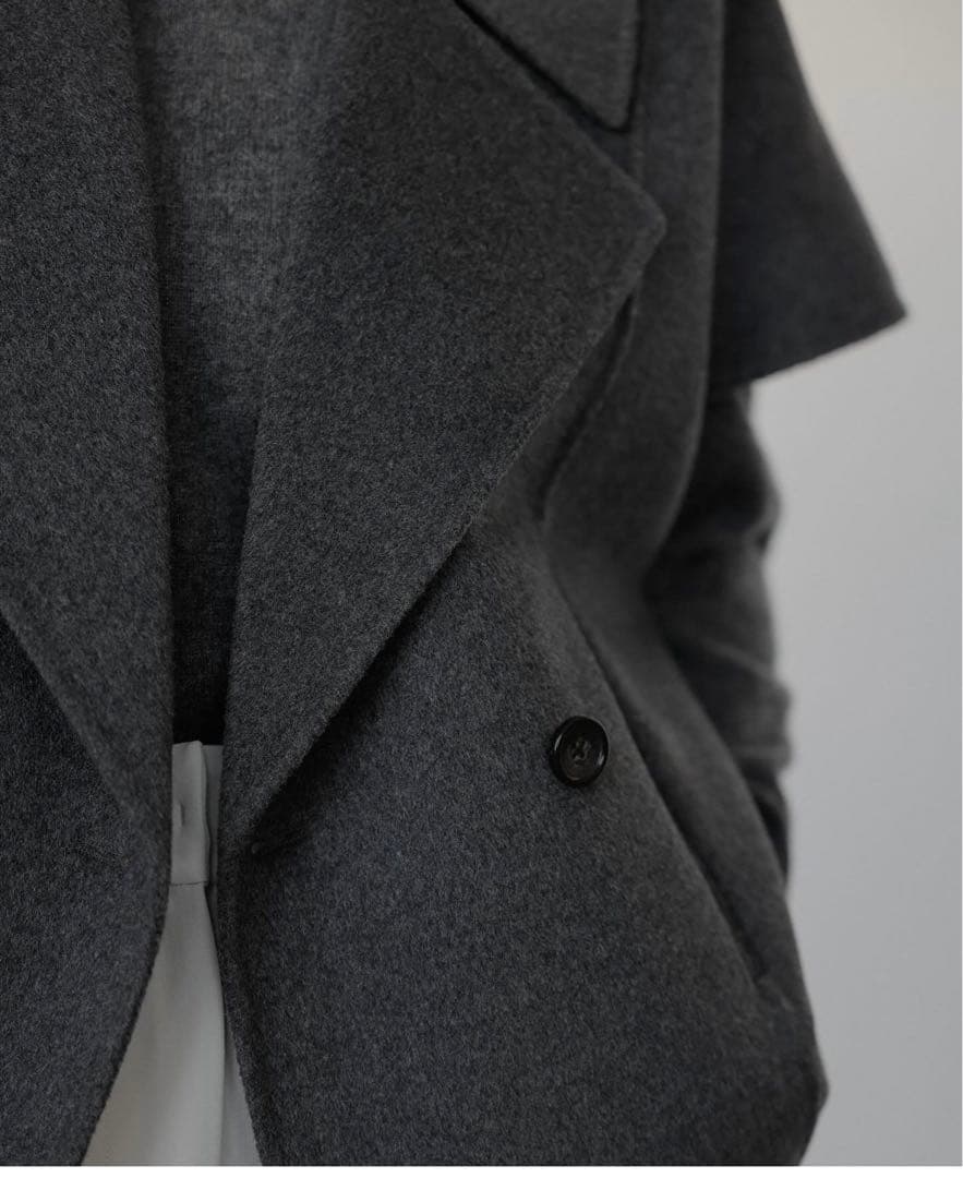 ナエ　Na.e Standard Wool Vest チャコール ウールベスト