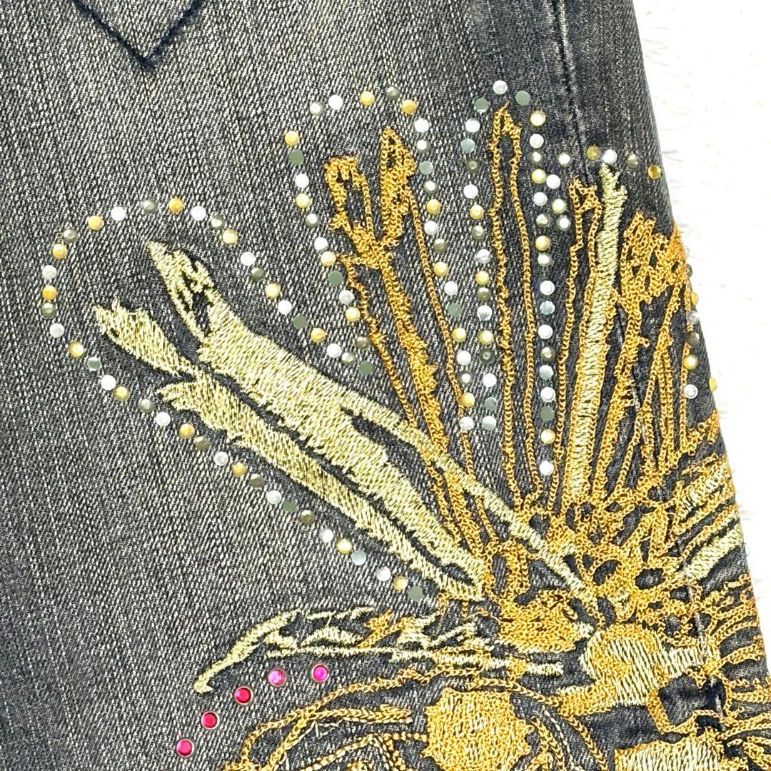 ✨美品✨ 00s トルネードマート Embroidery Flare Jeans