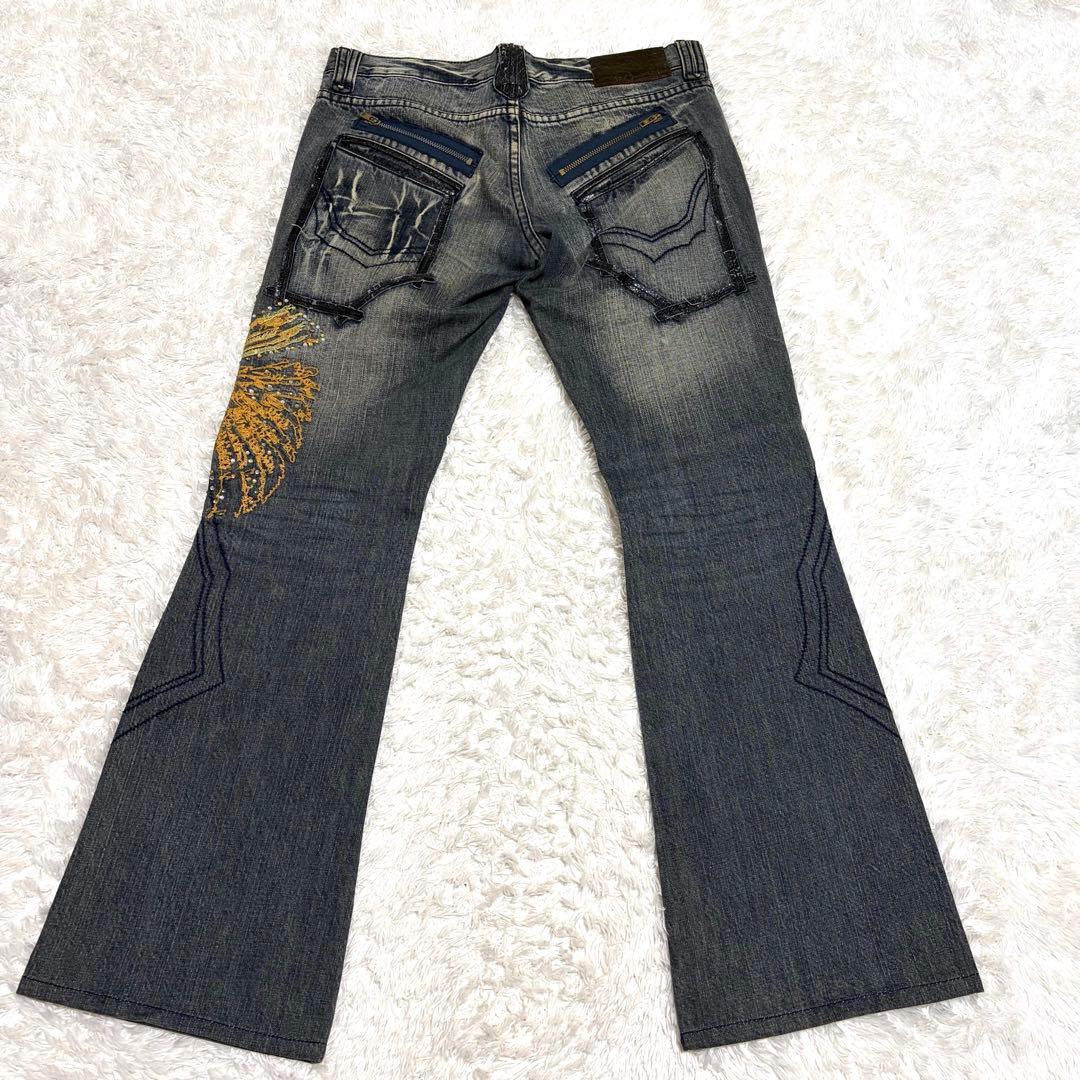 ✨美品✨ 00s トルネードマート Embroidery Flare Jeans