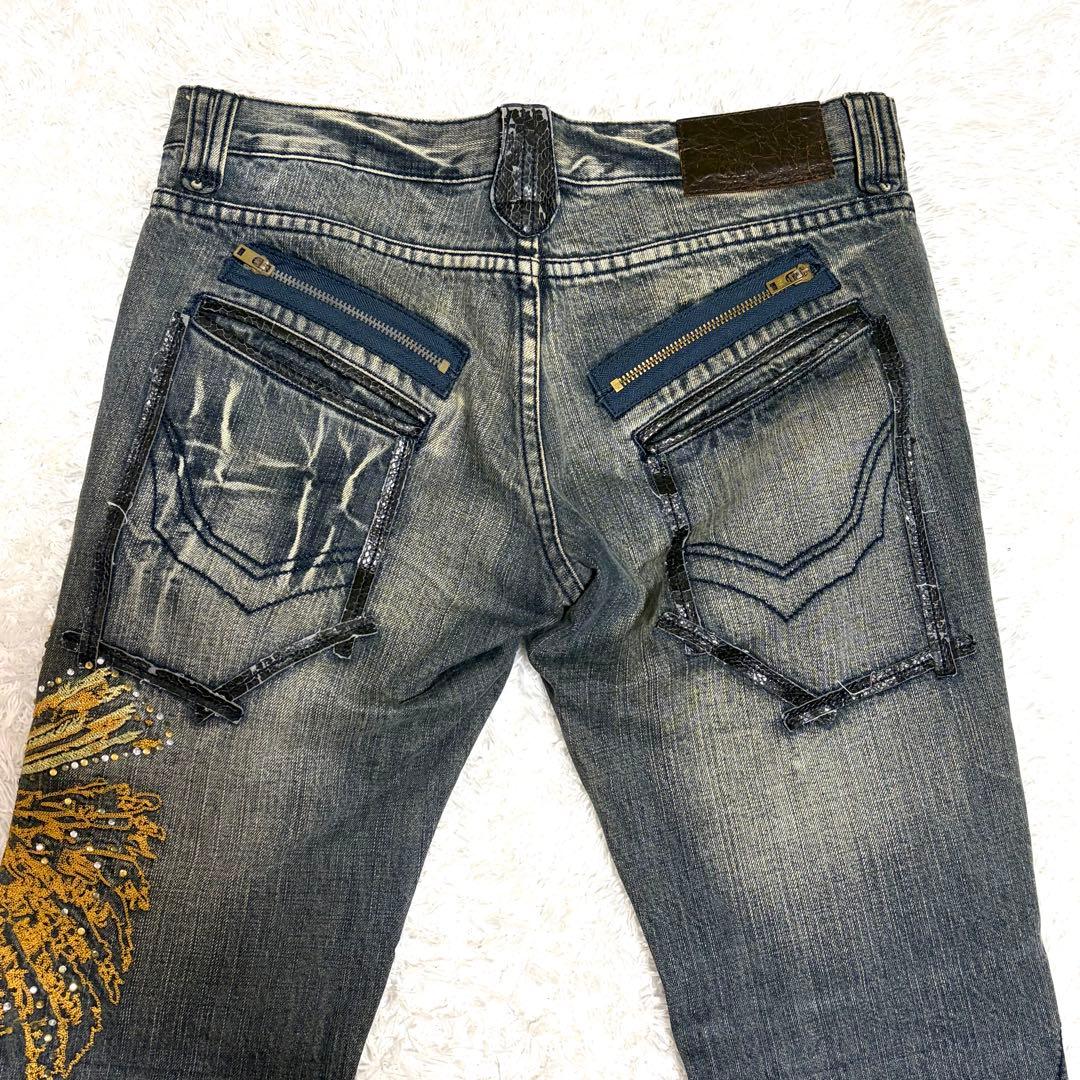✨美品✨ 00s トルネードマート Embroidery Flare Jeans