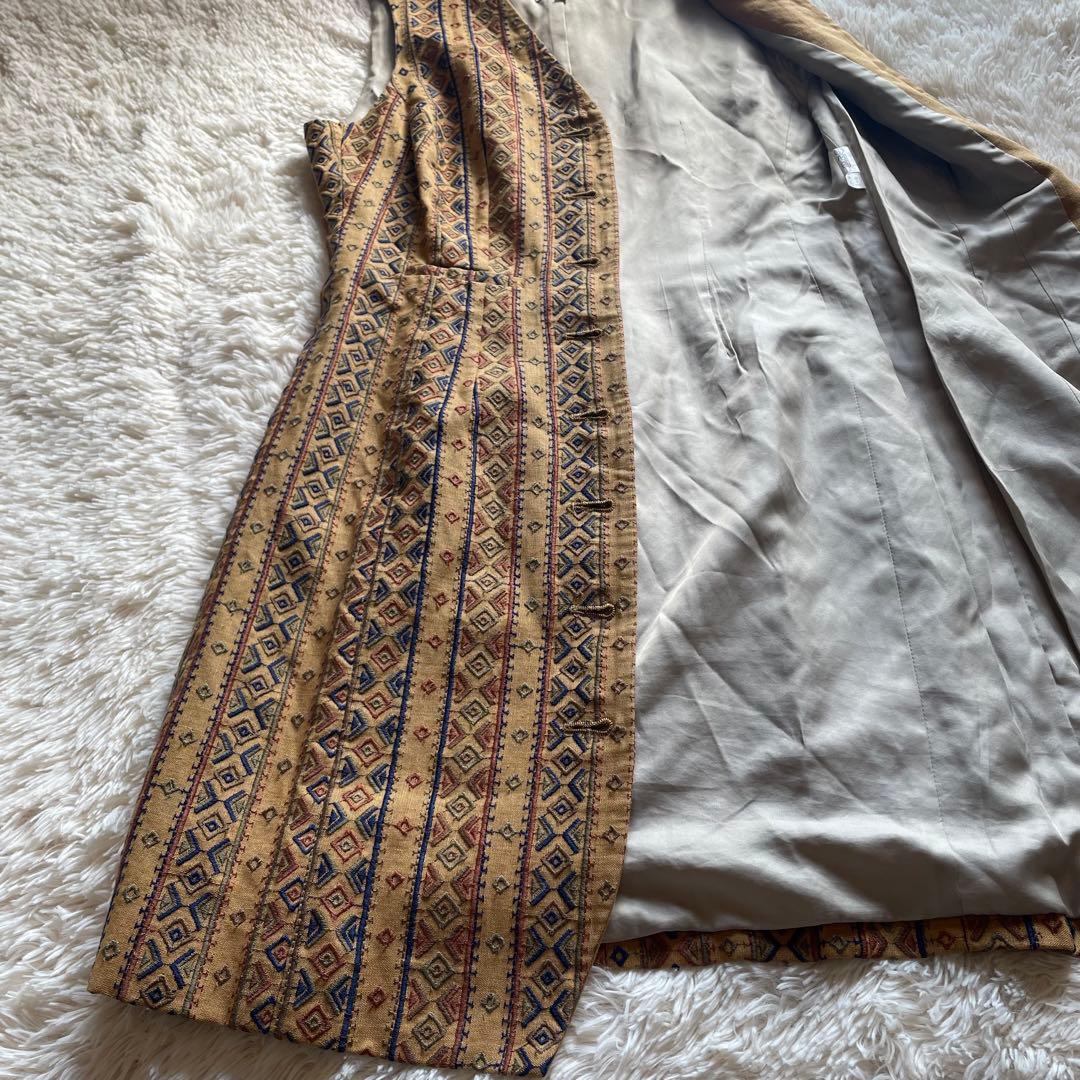 極希少 DRIES VAN NOTEN ライカ期 総刺繍 ジレ ベスト 総柄