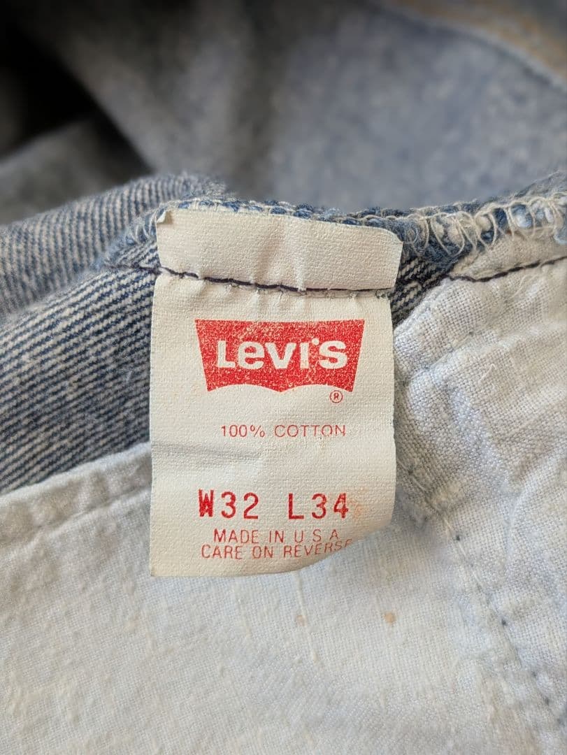 【90s】Levi's 501 USA製 W32L34 赤文字 ヴィンテージ