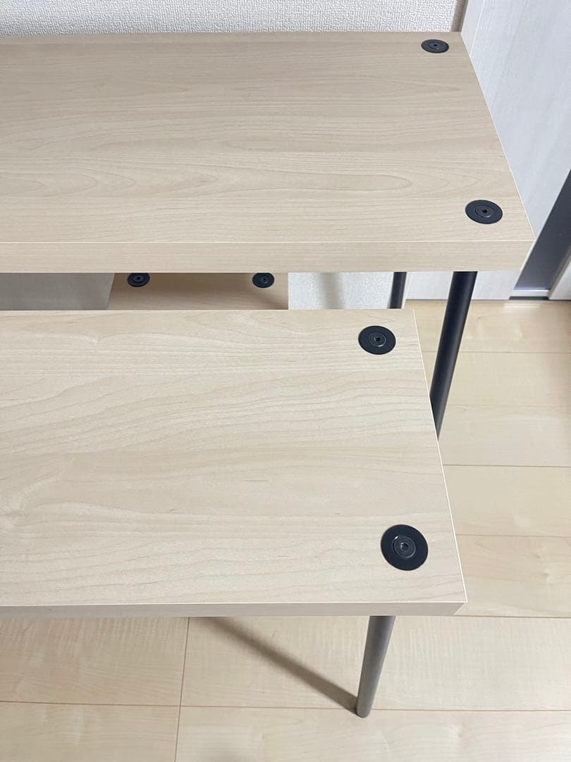イケア　IKEA フリードネス　FRIDNÄS ネストテーブル2脚　スツール2脚
