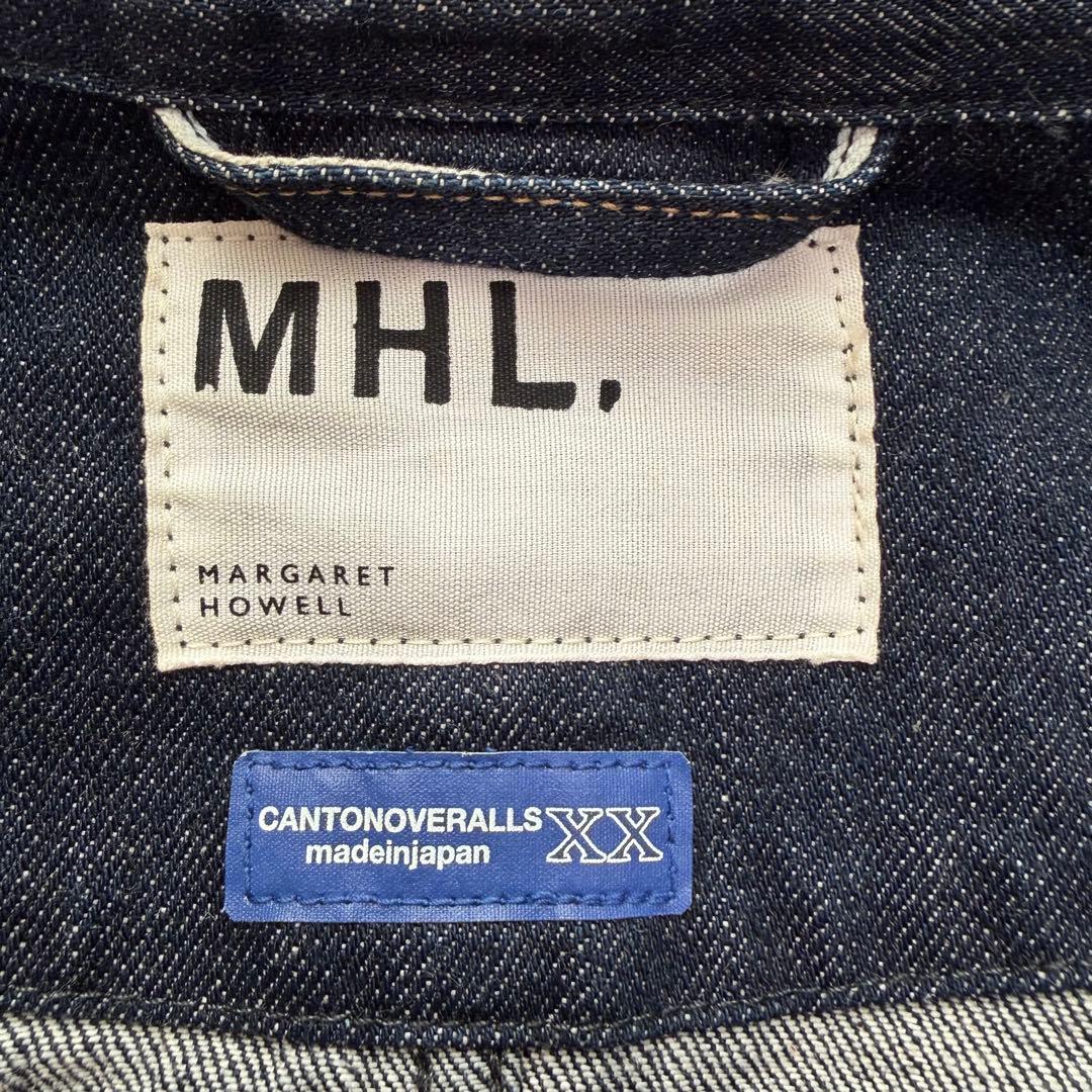 近年極美品　MHL マーガレットハウエル　デニムジャケット　gジャン インディゴ
