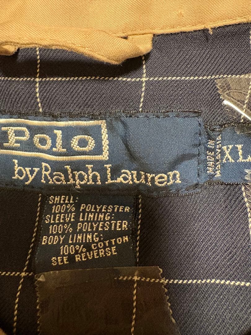 Polo by Ralph Lauren XLジャケット ベージュ ポニー刺繍