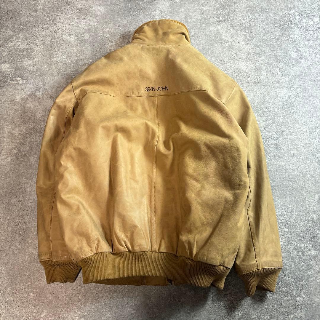 ショーンジョン seanjohn レザージャケット ブルゾン ムートン