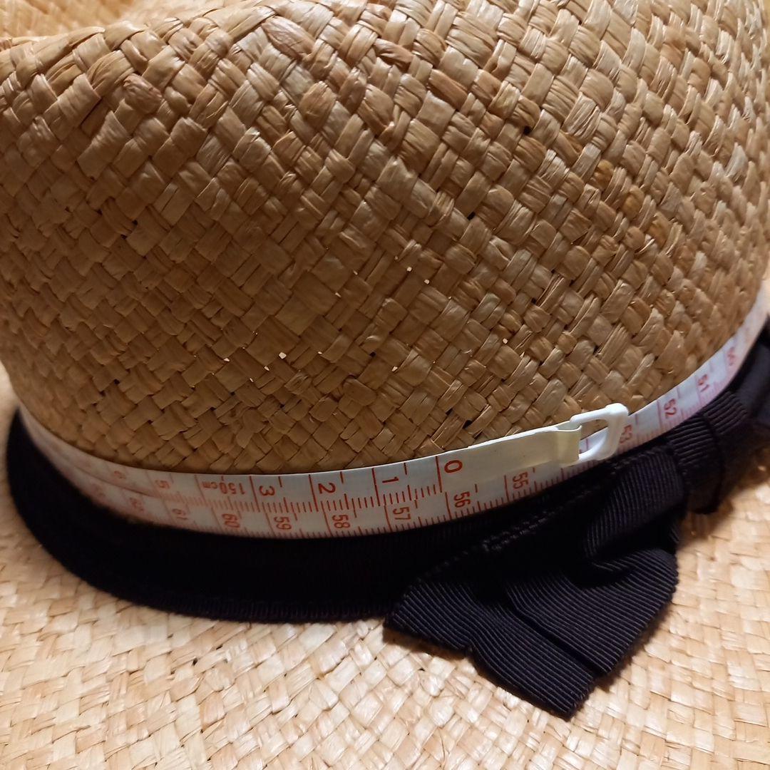Ca4la　カシラ　カンカン帽　ラフィア100% 麦わら帽子