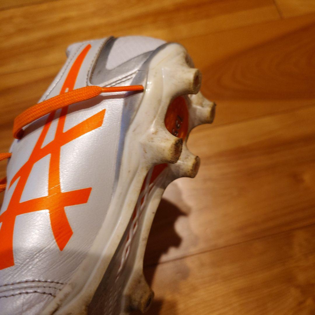 ASICS サッカー スパイク 23.5 DS LIGHT ホワイト/オレンジ